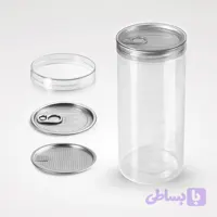 بطری جار 700سی‌سی | بطری PET شفاف با درب آلومینیومی