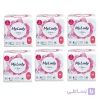 نوار بهداشتی بالدار Silky Soft سایز متوسط بسته 6 عددی