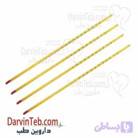 دماسنج مایعات الکلی پشت زرد بسته 20 عددی