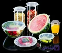 درپوش محافظ غذای سیلیکونی بسته ۶ عددی