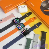 ساعت هوشمند سری 10 مدل kw55max با 7 بند با ایرپاد با بدنه مشکی