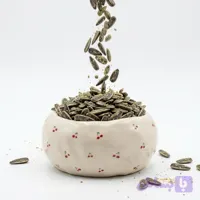 تخمه آفتابگردان دور سفید طعم‌دار (گلپر، نمکی، سس رنچ، پیاز جعفری ) _ ۲۵۰ گرم