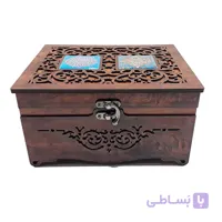 جعبه پذیرایی و دمنوش مدل دو کاشی کد 061