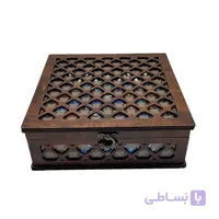 جعبه پذیرایی و شکلات طرح حصیری کد 055