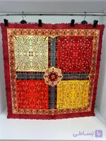 رومیزی مربع طرح چهارفصل