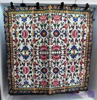 رومیزی مربع طرح لوتوس