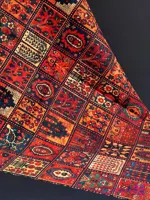 رومیزی مربع طرح خشتی