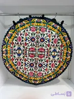 رومیزی گرد طرح لوتوس