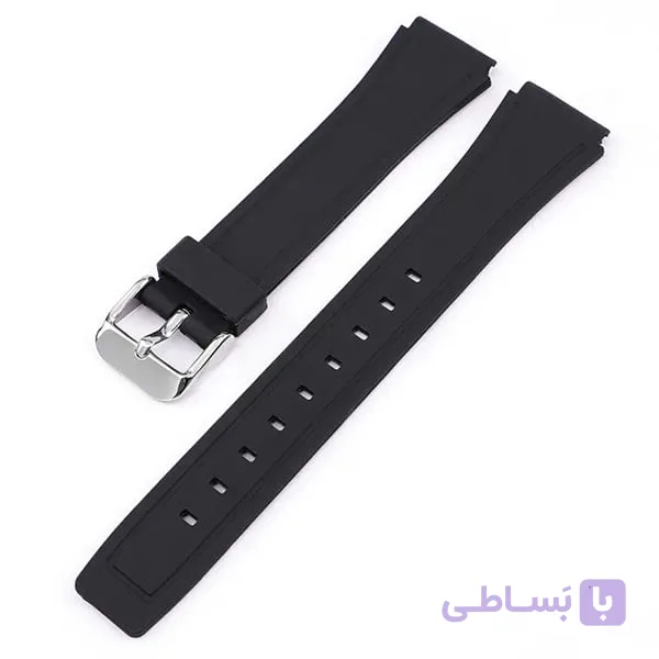 بند ساعت کاسیو 18 میلیمتری رنگ مشکی