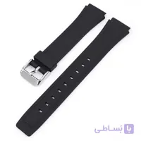 بند ساعت کاسیو 18 میلیمتری رنگ مشکی