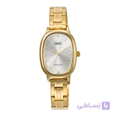 ساعت مچی کیو اند کیو زنانه طلایی Q&Q Q06C-004PY