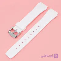 بند ساعت کاسیو 18 میلیمتری رنگ سفید
