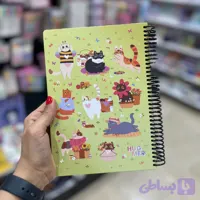 دفتر 100 برگ طرح گربه hug me