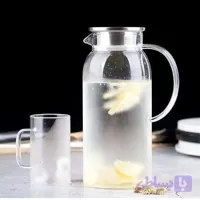 پارچ پیرکس درب استیل محصول درجه یک وارداتی درب استیل صافی دار