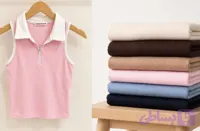 تاپ حلقه ای یقه شکاری رنگی تا سایز ۴۴ میخوره