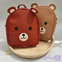 کوله پشتی چرم خرسی مهد کودک