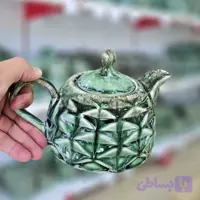 قوری سرامیکی مدل الماس ماربل