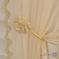 هولدر پرده برگ طلایی پایه دار