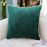 کوسن مربعی فلورا سبز لوزی