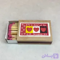 کبریت تمبر مدل قلب