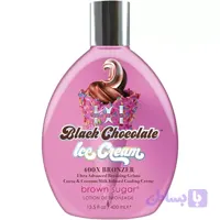 لوسیون سولاریوم برانشوگر مدل BLACK CHOCOLATE ICE CRAM حجم 400 میل