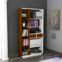کتابخانه کشودار مدل سایه اُدون چوب