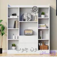 کتابخانه کشودار مدل کیان اُدون چوب