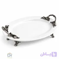دیس چینی بیضی کوچک دسته پیوتر مدل 80212
