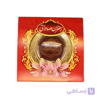 5 گرم زعفران قائنات طرح خاتم جعبه کارتنی