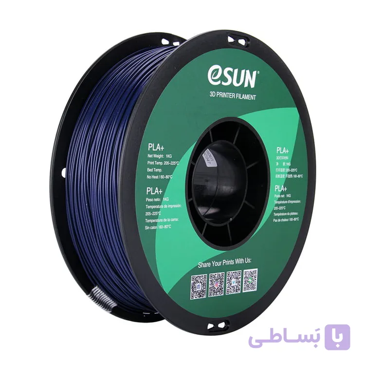 فیلامنت PLA پلاس ایسان رنگ آبی روشن ESUN