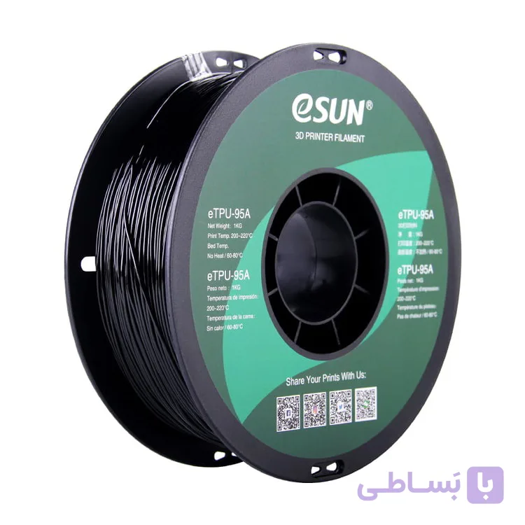 فیلامنت انعطاف پذیر ایسان رنگ مشکی TPU ESUN