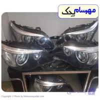 چراغ جلو و طلق چراغ BMW E60/E66/E46 مدل ۲۰۰۷ تا ۲۰۱۰ چپ و راست