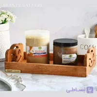 باکس چوبی نظم دهنده آشپزخانه لبخند| قابل شستشو، روغن خورده