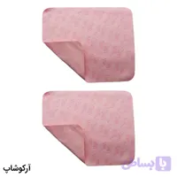 بسته 2 عددی دستمال عینک از جنس میکروفایبر، رنگ صورتی و طرح دار کد 992885-2