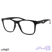 عینک مطالعه نزدیک بین نمره +1.00 با فریم شکل ویفرر رنگ مشکی، (بهمراه قاب و دستمال) مدل B22-1