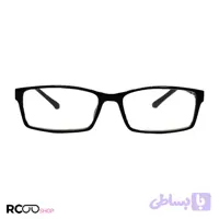 عینک مطالعه نمره +2.00 با فریم مشکی، دسته فنر 180 درجه اعلاء مدل R2030