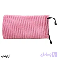 کاور و بگ عینک با ابعاد 18 در 9 سانتی‌متر، از جنس پارچه‌ای و رنگ صورتی مدل 992936