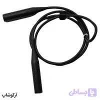 بند عینک از جنس سیلیکونی با رنگ مشکی و مهره دار مدل 991896