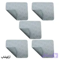 بسته 5 عددی دستمال عینک از جنس میکروفایبر، رنگ آبی و طرح دار کد 992887-5