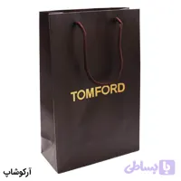 بگ، پاکت و ساک دستی هدیه عینک تام فورد (TOM FORD) با طراحی رنگ قهوه ای مدل 992896