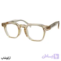 عینک طبی Celine با فریم فتوکرومیک، مربعی شکل، رنگ عسلی، دسته سیم‌دار و رنگ ثانویه (قرمز) مدل 52608