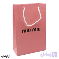 بگ، پاکت و ساک دستی هدیه عینک میو میو (MIU MIU) با طراحی رنگ صورتی مدل 992907