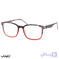 عینک مطالعه نزدیک بین نمره +1.75 به همراه قاب و دستمال، رنگ قرمز و دسته فنردار مدل Y18247