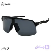 عینک ورزشی اوکلی مدل سوترو (SUTRO) با فریم مشکی مات و لنز دودی تیره کد 25552
