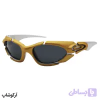 عینک آفتابی OAKLEY با فریم رنگ طلایی و نقره‌ای، لنز پلاریزه و دودی به همراه پک اصلی مدل 9367
