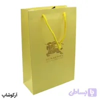 بگ، پاکت و ساک دستی هدیه عینک باربری (BURBERRY) با طراحی رنگ زرد مدل 992977