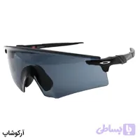 عینک ورزشی OAKLEY با دسته مشکی رنگ، عدسی دودی و UV400 مدل OO9471