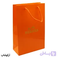 بگ، پاکت و ساک دستی هدیه عینک هرمس (Hermes) با طراحی رنگ نارنجی مدل 992894