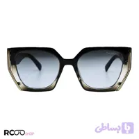 عینک آفتابی زنانه با فریم رنگ مشکی طرح‌دار و لنز سایه روشن Valentino مدل 9794