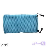 کاور و بگ عینک با ابعاد 18 در 9 سانتی‌متر، از جنس پارچه‌ای و رنگ آبی مدل 992937